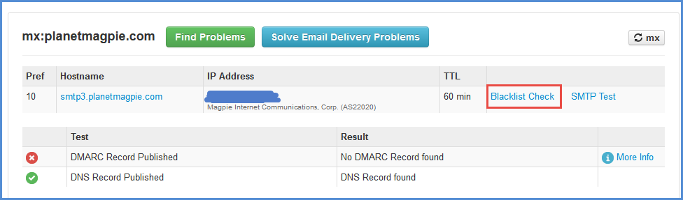 MX Lookup Step 2 MX Lookup Step 2