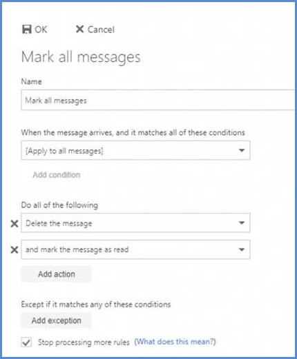 O365 Forwarding Rule 1 O365 Forwarding Rule 1